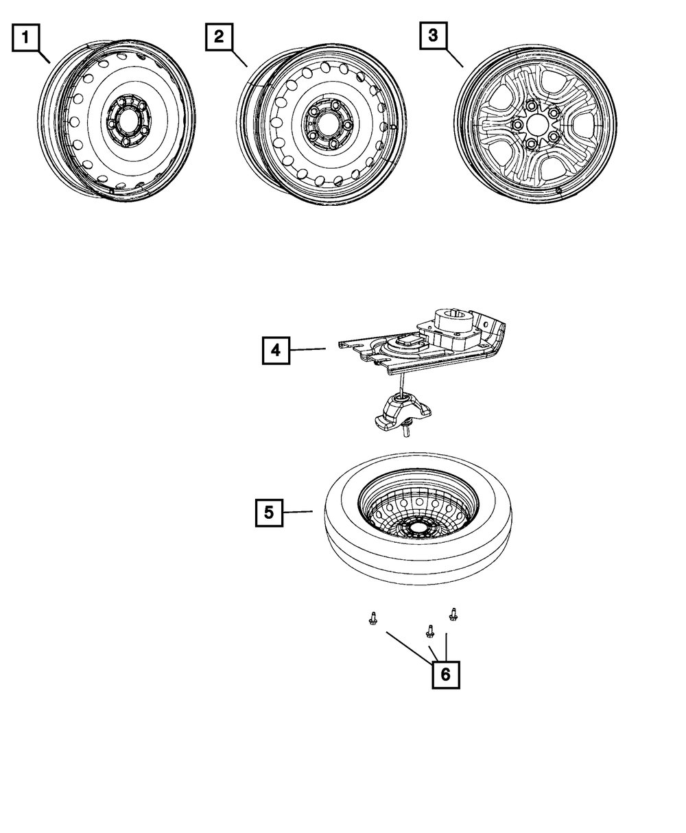 2011-2026 Mopar Steel Wheel, Spare 04755212AC | Canada Mopar