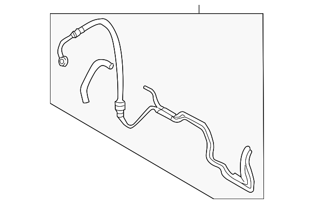 2008-2010 Kia Sportage Power Steering Pressure Hose 57510-0Z100