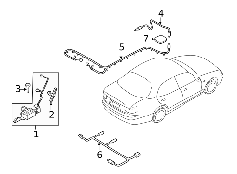 Antenna & Radio for 2001 Mazda Millenia #0