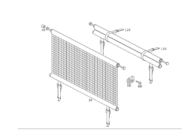 210868141464 - Partition Panel: Holder for Mercedes-Benz Image image