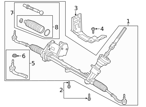 Steering Gear & Linkage for 2019 Volvo S90 #2