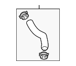 25411B2100 - Belts &amp; Cooling: Radiator Coolant Hose for Kia Image