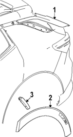 85084420 - Body: Rear Applique for Chevrolet: Equinox EV Image