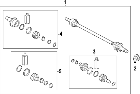 Axle Shaft & Joints for 2023 Hyundai Palisade #0