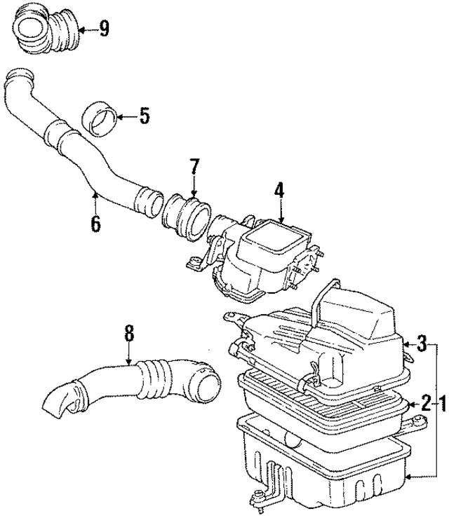 1780170010 - Air &amp; Fuel Delivery: Air Filter for Toyota: 4Runner, Cressida, Pickup, Van Image