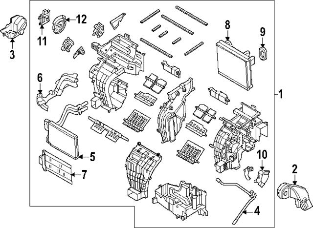 97205BE000 - : AC &amp; Heater Assembly for Hyundai Image