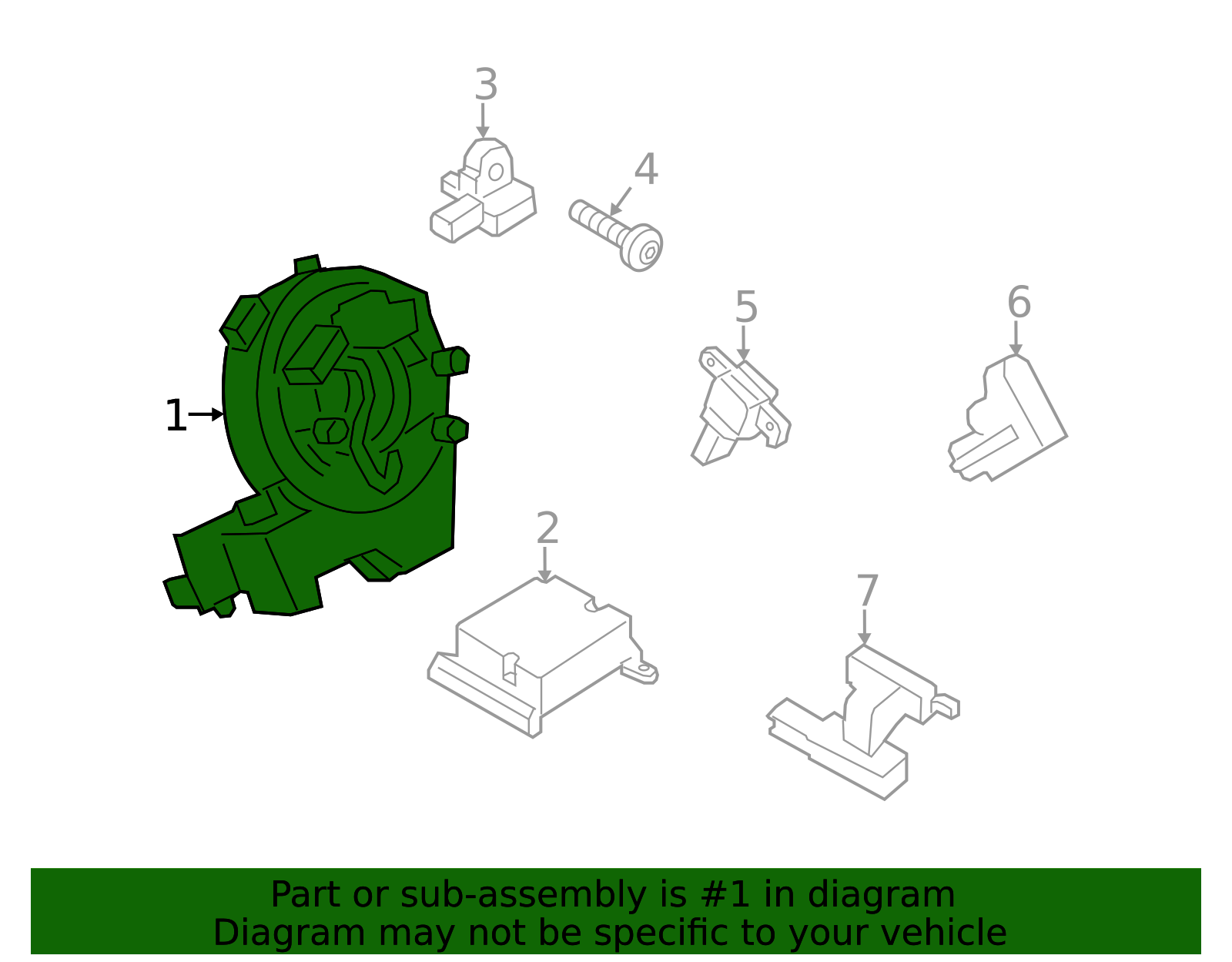 CV6Z-14A664-A - Clock Spring - 2012-2018 Ford | Eastgate Ford Parts