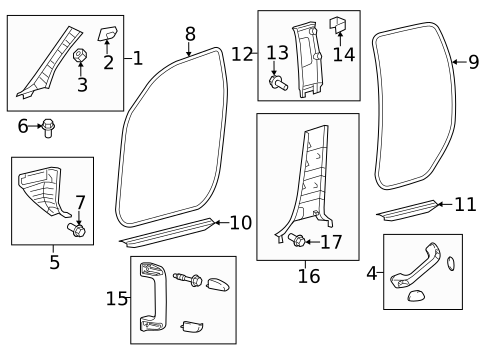 Interior Trim - Cab for 2017 Toyota Tundra | OEM Genuine Toyota Parts