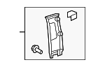 624100C040B2 - Body: Upper Center Pillar Trim for Toyota: Sequoia, Tundra Image