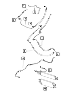 5154465AA - Steering: Power Steering Hose Clip for Mopar Image