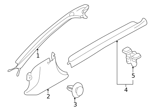 Interior Trim - Pillars for 2000 Mazda Miata #0