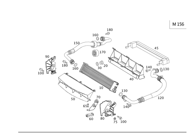 168545272864 - Radiator: Receptacle Housing for Mercedes-Benz: 180C, 250, 300S, C230, C240, C250, C280, C300, C32 AMG, C320, C350, C55 AMG, C63 AMG, CL500, CL55 AMG, CL550, CL600, CL63 AMG, CL65 AMG, CLK320, CLK350, CLK500, CLK55 AMG, CLK550, CLK63 AMG, CLS500, CLS55 AMG, CLS550, CLS63 AMG, E250, E320, E350, E400, E430, E500, E55 AMG, E550, E63 AMG, E63 AMG S, G55 AMG, G550, G550 4x4, G63 AMG, G65 AMG, ML320, ML430, ML55 AMG, S350, S400, S430, S500, S55 AMG, S550, S600, S63 AMG, SL500, SL55 AMG, SL550, SL600, SL63 AMG, SL65 AMG Image image