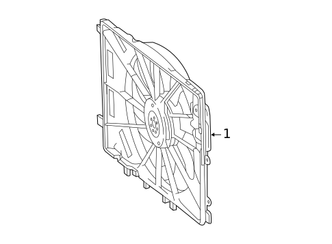 Cooling Fan for 2015 Mercedes-Benz GLA 45 AMG&reg; #1