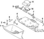 80011581 - : Glove Box Frame Bumper for Volvo Image