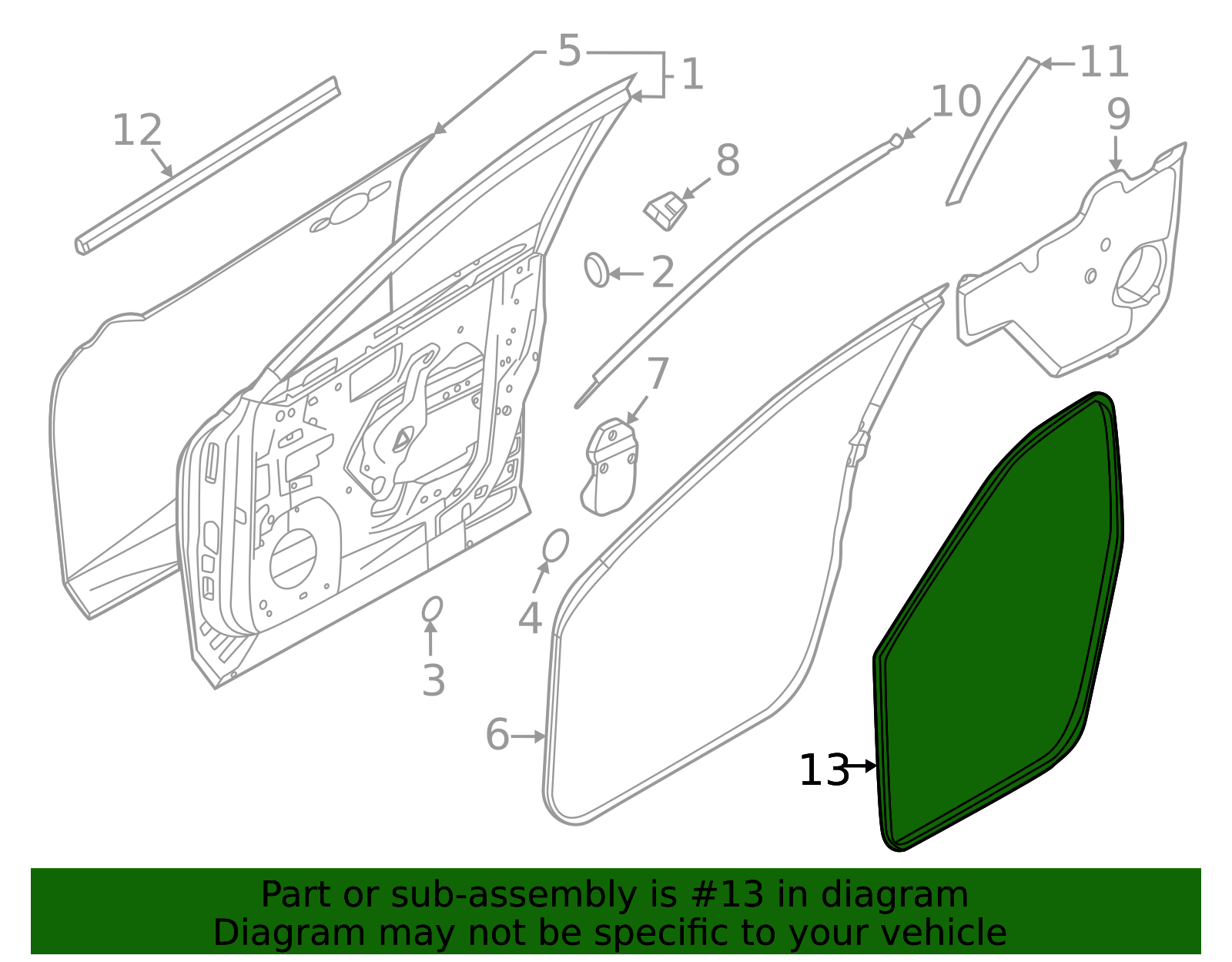 2021-2024 Nissan Rogue Weather-Strip On Body 76922-6RA0A | Bill Kay ...