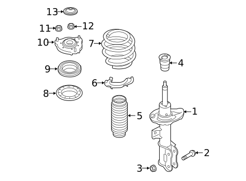 Struts & Components for 2018 Hyundai Sonata #0