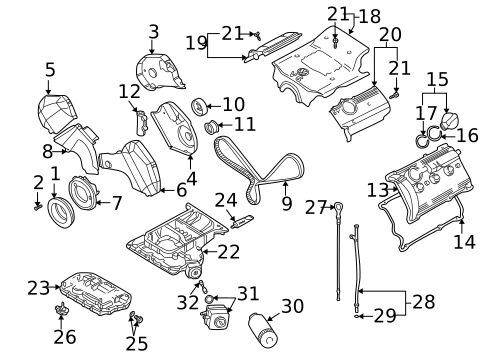Valve Train Components for 2002 Volkswagen Passat #0