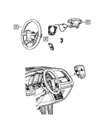 1ES10DK7AB - : Steering Wheel Back Cover for Mopar Image