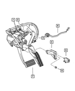 5139921AA - Service Brakes: Adjustable Pedal Module for Mopar Image