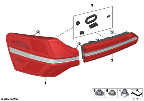 Rear Light for 2026 BMW X3 30 xDrive #0