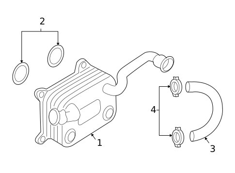 Oil Cooler for 2004 Audi S4 #0