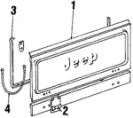 J5454025 - Body: Gate for Mopar Image