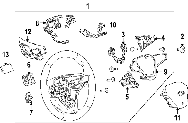 85740517 - Steering: Wire Harness for GM Image
