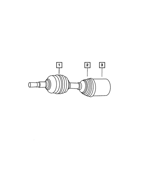 Front Axle Drive Shafts for 2004 Jeep Liberty #0