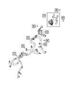 68591734AA - Air Conditioners and Heaters: Heater Return Hose for Mopar Image
