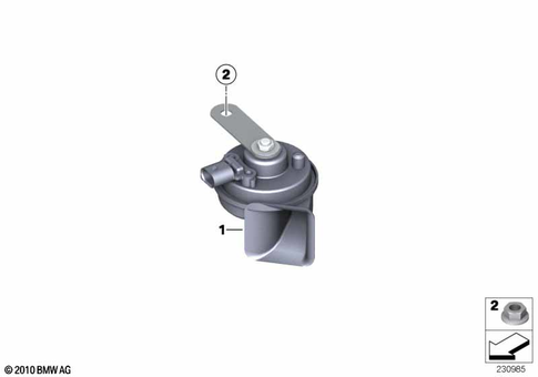 Horn for 2009 BMW X6 M #0
