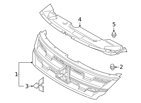 Grille & Components for 2025 Mitsubishi Outlander Sport #0