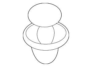 MR288150 - Belts &amp; Cooling: Fender Liner Clip for Mitsubishi: Eclipse, Eclipse Cross, Endeavor, Galant, Lancer, Mirage, Mirage G4, Montero, Outlander, Outlander PHEV, Outlander Sport Image