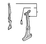 4M0809224D - Body: Center Pillar Reinforced for Audi: Q7, SQ7 Image