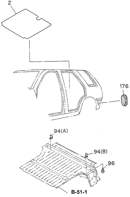 Floor Equipment for 1997 Honda Passport #0