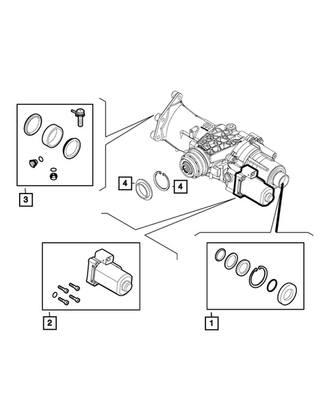 Transfer Case and PTU Assembly for 2021 Fiat 500X #1