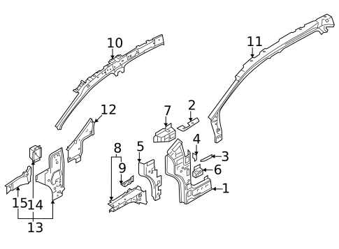 Hinge Pillar for 2022 Volkswagen ID.4 #0
