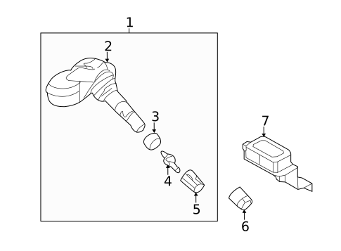 Tire Pressure Monitor Components for 2015 Hyundai Elantra GT #0
