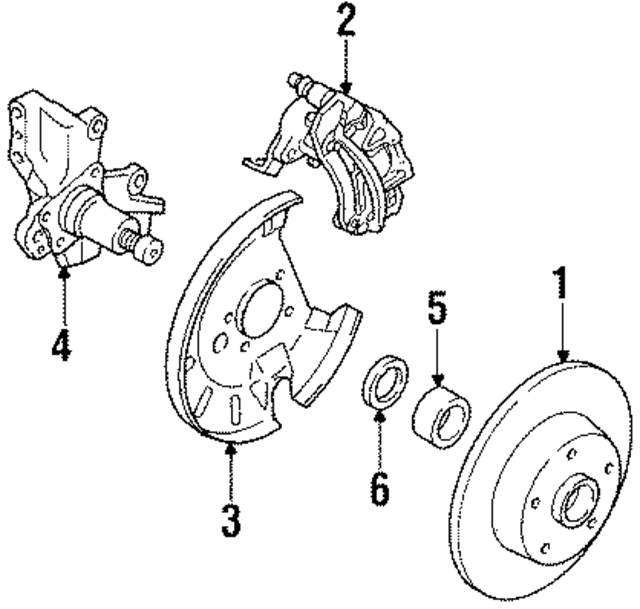 G2Y82698ZR - : Disc Brake Caliper for Mazda Image