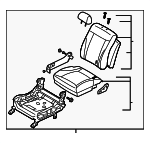880203F000GH3 - Body: Seat Assembly for Kia: Amanti Image