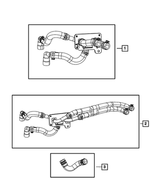 55038033AG - Air Conditioners and Heaters: Heater Supply And Return Hose And Tube for Jeep: Grand Cherokee Image