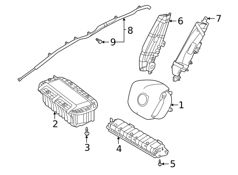 Air Bag System for 2025 Volvo EX90 #0