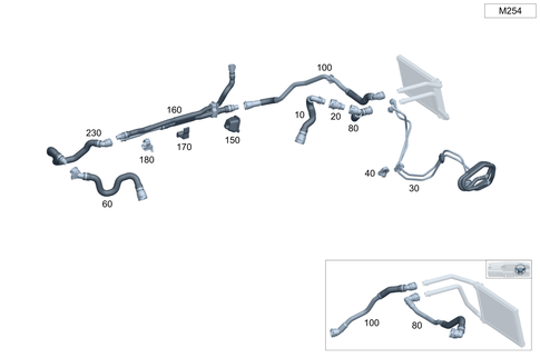 Heating Water Line for 2024 Mercedes-Benz CLE300 #0
