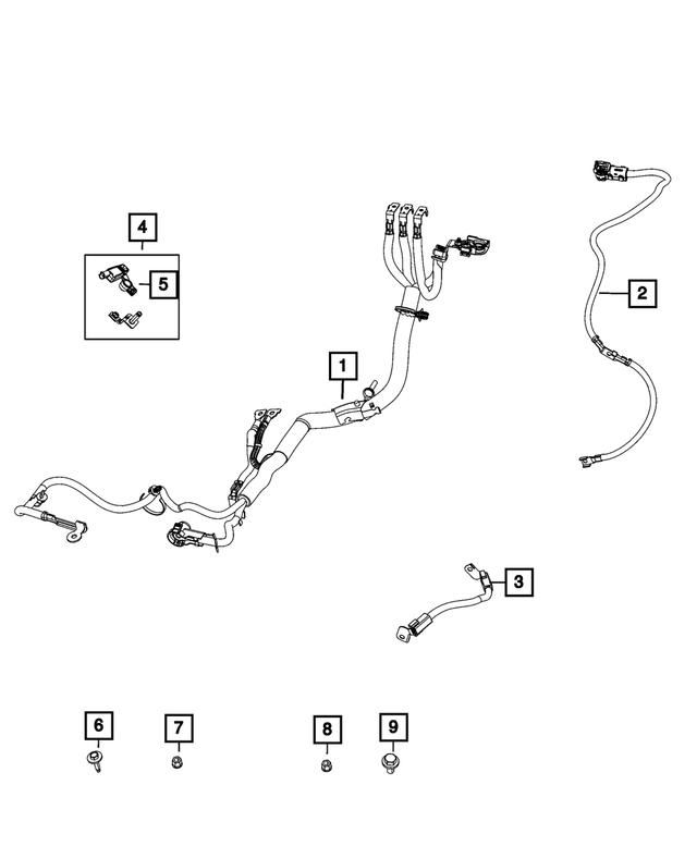 68287831AA - Electrical: Battery Negative Wiring for Mopar Image