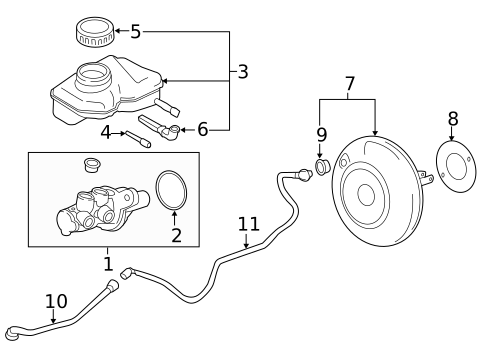 Master Cylinder - Components On Dash Panel for 2015 Mini Cooper #1