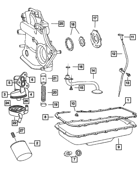 Engine Oiling for 2006 Chrysler Town & Country #0