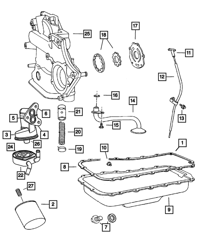 6101500 - Engine 3.8L Six Cylinder: Hex Head Screw And Washer, Mounting for Mopar Image