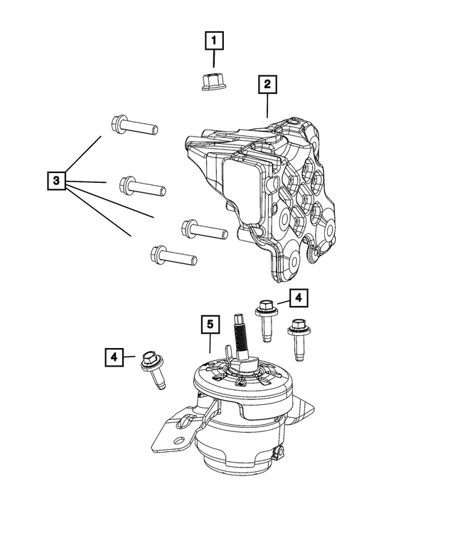 68328258AE - Engine: Engine Mount Bracket for Mopar Image