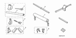 8L07SX010014 - Accessory Components: LOCK &amp; KEY, SINGLE for Honda Image