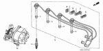 32702P2FA01 - Engine: WIRE, RESISTANCE (NO.2) (PRESTOLITE WIRE) for Honda Image
