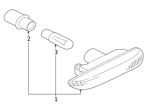 Side Repeater Lamps for 2003 BMW 325Ci #0